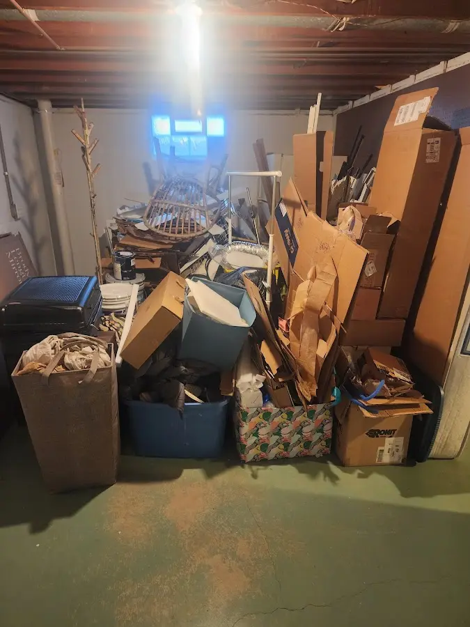 Roll-off dumpster container at job site for Cleanout Dumpster Rental in Jasper